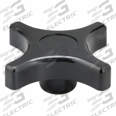 DAVIES Hand Knob: 4 Point, Thermoset, 1/2"-13 Thread - 4-Arm Knobs with Threaded Hole