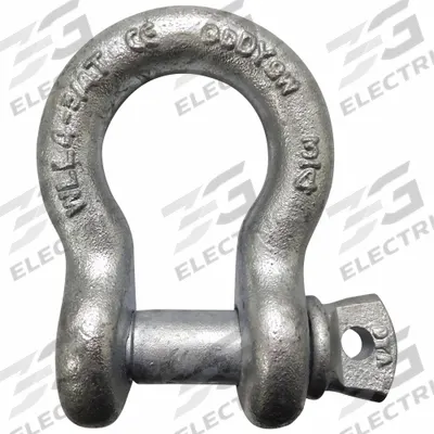 APPROVED VENDOR Anchor Shackle: Anchor Shackle, 9,500 lb Working Load Limit, Carbon Steel - Anchor Shackles for Lifting