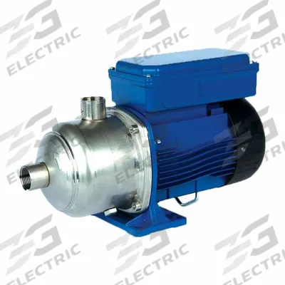 GOULDS Booster Pump: 1 hp, Three Phase, 208-230/460V AC, 145 psi Shut Off, 178 ft Max. Head - Compact Horizontal Booster Pumps