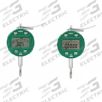 INSIZE Lifting Lever Digital Indicator: 0 in to 0.4 in /0 mm to 10 mm, Inch/Metric, Plunger, Ball (MPN 2109-10E). Key specifications — attr1184065: INSIZE; attr1184072: +/- 0.0015 in; attr1184084: 2.28 in.