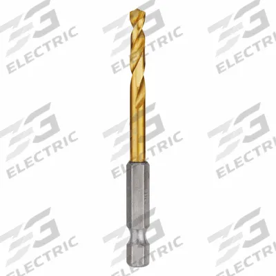MILWAUKEE Hex Shank Drill Bit: 3/16", 135° Split Point, TiN-Coated HSS - Milwaukee Shockwave Impact Duty Drill Bits