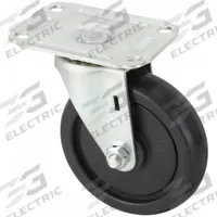 APPROVED VENDOR Plate Caster: Swivel, No Brake, Polyolefin, 4 in Wheel Dia, 1 in Wheel Wd, Plain (MPN 1UHP9). Key specifications — Wheel Bearing Type: Plain; Wheel/Tread Color: Black; Brand: APPROVED VENDOR; Caster Type: Swivel.
