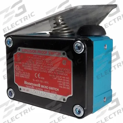 Honeywell Non Plug-In Limit Switch: Plunger Actuator, Metallic, Plunger, 2 Mounting Holes - Top-Mount Plunger Limit Switches