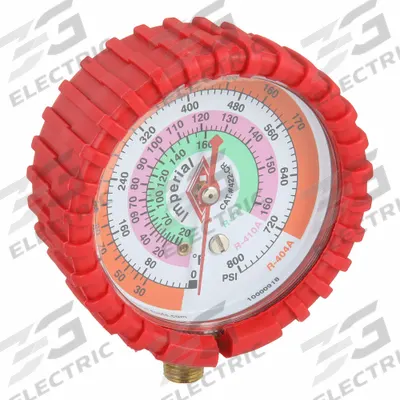 IMPERIAL High Side Gauge: High Side Gauge, 0 psi to 800 psi, Non-Liquid Filled, 2 1/2 in Dia - Analog High Side Pressure Gauges