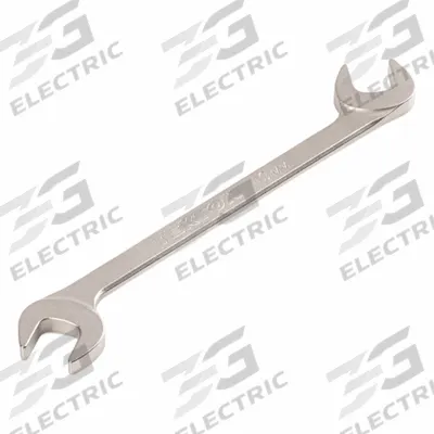 TEKTON Open End Wrench: Chromium Molybdenum Steel, Satin, 10 mm Head Size, 5 in Overall Lg - Metric, Double End, Open End Wrenches