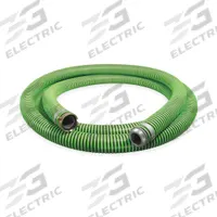 Suction and Discharge Hose: 1 1/4 in Hose Inside Dia., 50 psi, Black/Green, 100 ft Hose Lg (MPN GH125-100MF). Key specifications — Temp. Range: -40° to 180°F; Hose Color: Green; Brand: CONTINENTAL.