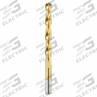 MILWAUKEE Jobber Length Drill Bit: 23/64", 135° Split Point, TiN-Coated HSS - Chip-Clearing High-Speed Steel Jobber-Length Drill Bits