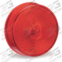 GROTE Clearance Marker Lamp: Clearance Light, Incandescent, Round, Red, Bracket/Grommet (MPN 45812). Key specifications — Lens Color: Red; Brand: GROTE; Electrical Connection: PL-10 Connector; Lighting Technology: Incandescent; Mount Type: Bracket; SAE Lens Code: P2.