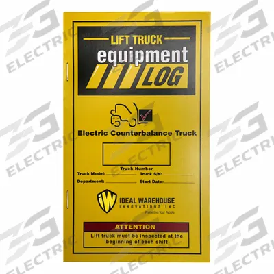 IDEAL WAREHOUSE INNOVATIONS, INC. IDEAL WAREHOUSE INNOVATIONS - Maintenance & Inspection Logs for Forklifts