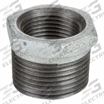 USA INDUSTRIALS Metal Pipe Straight: Straight, 150 psi, 3/8 in x 1/8 in - Low-Pressure Threaded Pipe Fittings with Thread Sealant