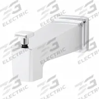 SPEAKMAN Diverter Tub Spout: 1/2 in Connection Size, Slip-Fit Connection, 5 3/4 in Spout Reach (MPN S-1569). Key specifications — Tub Spout Connection Type: Slip-Fit; Trim Finish: Polished Chrome; Tub Spout Material: Metal; Brand: SPEAKMAN.
