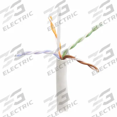 EATON TRIPP LITE Bulk Ethernet Cable: 1,000 ft Cable Lg, 23 AWG, Plenum, White, PVC - Category 6 Cable with PoE