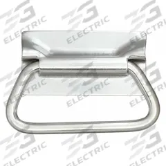 MONROE PMP Folding Pull Handle: Weld-On, Stainless Steel, Silver, 0.31 in (MPN PH-0298). Key specifications — Brand: MONROE PMP; Projection Type: Non-Recessed; Material: Stainless Steel; Finish: Dull; Color: Silver; Folding Type: Folding; Mounting Type: Weld-On; Grip Thickness: 0.31 in.