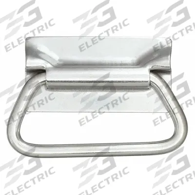 MONROE PMP Folding Pull Handle: Weld-On, Stainless Steel, Silver - Folding Pull Handles