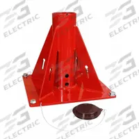 THERN Mounting Bases for Davit Cranes: Pedestal, Steel, For 5.56 in Mast Dia (MPN 5BP20). Key specifications — Brand: THERN; Material: Steel.