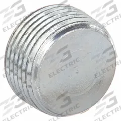 Blank Plugs - Haz Loc: Steel, Electroplated, 1/2 in Trade Size, NPT, Male to Male, Hub/Taped Hole (MPN PLUG1). Key specifications — Brand: HUBBELL KILLARK.