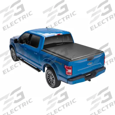 LUND Tonneau Cover: Roll-Up Style, Vinyl, Black, Bolt-On, 85 1/2 in Lg - Roll-Up Tonneau Covers