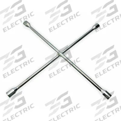 WESTWARD Lug Nut Wrench: 4 Wrench Heads, 11/16 in_3/4 in_13/16 in_7/8 in Wrench Head Size - 4-Way Lug Nut Wrenches