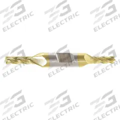 APPROVED VENDOR Square End Mill: Carbide, TiN Coated, Double End, 4 Flute, 1/4" Mill Dia, 5/8" LOC (MPN 239-001041)