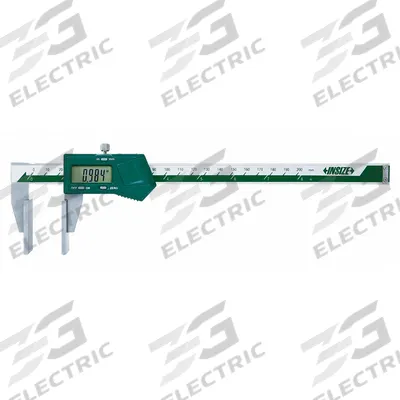 INSIZE Large Measuring Face Digital Caliper: 0 in to 8 in /0 mm to 200 mm - Digital Calipers with Wide Jaw Faces for Wire Rope & Soft Materials