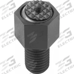 KIPP Threaded Gripper w/Serrated Pad: Steel Pad, M24, 40 mm Thread Lg, 25 mm Pad Dia, 36 mm OD (MPN K0289.324X040). Key specifications — Brand: KIPP.