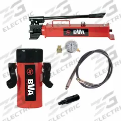 BVA HYDRAULICS Stroke Cylinder: 55 ton Cylinder Nominal Capacity, 55 ton Capacity with Attachments (MPN SP23-5506). Key specifications — attr96685: CH38M; attr98870: BVA HYDRAULICS; attr96682: 6-1/8 in; attr96683: H5506; attr96684: P2301; attr1160276: Pump and Cylinder Set.