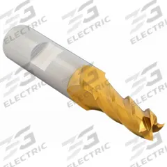 CLEVELAND Square End Mill: Cobalt, TiN Coated, 4 Flute, 13/32" Mill Dia, 1" LOC, 2-11/16" OAL (MPN C32591)