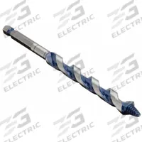 BOSCH Hybrid Drill Bit: 1/4 in Drill Bit Size, 7 1/2 in Overall Lg, Straight Shank, Carbon Steel (MPN NKST04). Key specifications — attr255259: Hybrid Ship and Spur Auger; attr255260: Carbon Steel; attr255261: PTFE; attr277197: BOSCH.