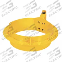 MSA Manhole Collar: 20 in, Manhole Mnt, Support Post, Yellow, Davits, Freestanding, Steel (MPN IN-2287). Key specifications — Brand: MSA; Color: Yellow; Confined Space Component: Davits; Compatible Component: Support Post; Material: Steel; Mounting Type: Freestanding.