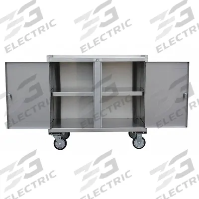JAMCO Mobile Cabinet Workbench: 37 in x 27 in, Steel, 1,200 lb Overall Load Capacity - Mobile Cabinet Benches with Shelves
