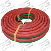 Twin Line Welding Hose: 1/4 in Hose Inside Dia., Green/Red, BB x BB, 25 ft Hose Lg (MPN TWR-04-025BB). Key specifications — Hose Color: Red; Fitting Type: BB x BB; Brand: CONTINENTAL.