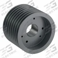 APPROVED VENDOR V-Belt Pulley: C110, 8 Groove, 11.4 in OD, Bushed Bore, F, For C/CX Belt Section (MPN 8C110F). Key specifications — Pulley Industry Number: C110; Pitch Diameter: 11 in (C); For Belt Section (broad, with similar types): C or CX.
