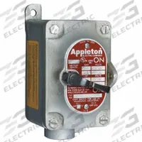 APPLETON ELECTRIC Motor Switch: 1 Gang, 3 Poles, 30 A, 1 in Hub Dia, Dead End, Factory Sealed (MPN EDS31MC3). Key specifications — Brand: APPLETON ELECTRIC; Factory Sealed: Yes.