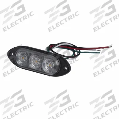 GROTE Warning/Directional Light: Combo Warning and Directional Light, Amber, 1 in Overall Wd - Vehicle Perimeter Flashing Warning Lights