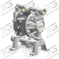 ARO Double Diaphragm Pump: Aluminum Body, 3/4 in, NPT Connection, 14.8 gpm, 230 ft Max. Head (MPN PD07R-AAS-PCC). Key specifications — Brand: ARO; Seat Material: PP; Check Valve Material: Hytrel.