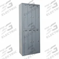 HALLOWELL Locker: 32 5/8 in x 21 in x 84 in, 8 Tiers, 1 Units Wide, Dark Gray, # Plate Included (MPN HUE214-8P-HG). Key specifications — Brand: HALLOWELL; Locker Color: Dark Gray; Assembled: Assembled; Number Plate Included: Yes.