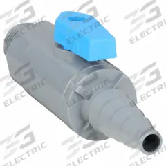 APPROVED VENDOR Manual Two-Way Ball Valve: 3/8 in, PVC, Straight, MNPT x Barb, Full Port Ball Port (MPN 6386290). Key specifications — attr1008170: APPROVED VENDOR.