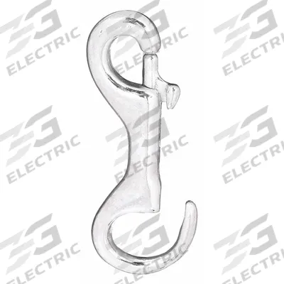 LUCKY LINE PRODUCTS Slide Bolt Snap: 1 Snaps, Slide Bolt, Iron, 3/8 in Opening Size - Slide Bolt Spring Snaps