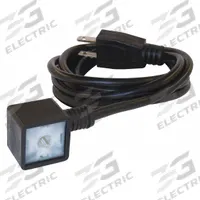 CANFIELD IND. Solenoid Valve Connector: Form A ISO Din, 5J664-000-130G