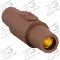 Gender Reversing Connector: Female-Female, Brown, 600V AC/600V DC, 400 A, 16 Series (MPN HBLDFBN). Key specifications — Brand: HUBBELL.