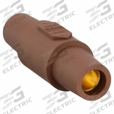 HUBBELL Gender Reversing Connector: Female-Female, Brown, 600V AC/600V DC, 400 A - Male-to-Female Reversing Adapters