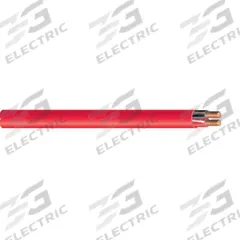 SOUTHWIRE Fire Alarm Cable: 1,000 ft Cable Lg, Plenum, Plenum, PVC, PVC, Red, PVC, 2 Conductors (MPN G50013-1A). Key specifications — Brand: SOUTHWIRE; Conductor Gauge: 16 AWG; Jacket Material: PVC; Shielding Material: Aluminum Foil; Solid/Stranded: Solid.