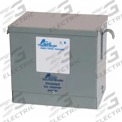 ACME ELECTRIC Dry Type Power Distribution Transformer: 480V AC, 120V AC/240V AC Delta - Three Phase Step-Down Transformers
