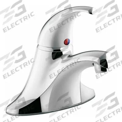 KOHLER Low Arc Bathroom Faucet: Coralais, Zinc, Polished Chrome Finish, 0.5 gpm Flow Rate - Centerset Handle Bathroom Faucets