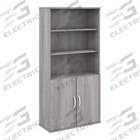 BUSH BUSINESS FURNITURE Bookcase: Gray, Laminate/Wood, 72 3/4 in Overall Ht, 35 3/4 in Overall Wd (MPN STA010PG). Key specifications — Material: Wood; Brand: BUSH BUSINESS FURNITURE; Color: Gray.