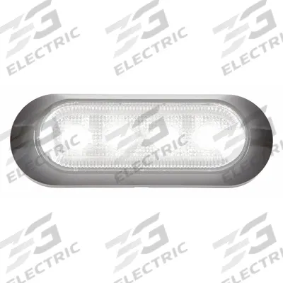MAXXIMA Warning Light: Perimeter Flashing Warning Light, White, 1 in Overall Wd - Vehicle Perimeter Flashing Warning Lights