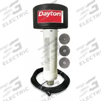 Fountain Aerator: 1/2 hp, 115V AC, 30 ft Max. Spray Ht, 30 ft Max. Spray Wd, 100 ft Cord Lg (MPN 2VJ23). Key specifications — Nameplate Voltage: 115V AC; Brand: DAYTON; Nominal Voltage: 115/120V AC.