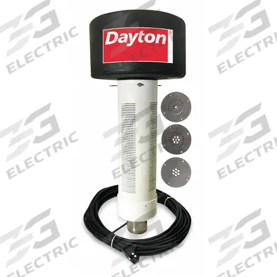 Dayton Fountain Aerator: 1/2 hp, 115V AC, 30 ft Max. Spray Ht, 30 ft Max. Spray Wd - Fountain Aerators