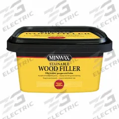 MINWAX Wood Filler: 32 oz Container Size, Tub, Wood Filler (MPN 428540000). Key specifications — Finishing Features: Paintable; Brand: MINWAX.