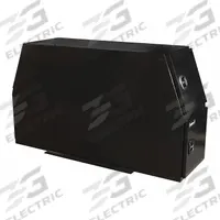 BUYERS PRODUCTS Backpack Truck Box: Backpack Truck Box, Steel, 24 in Overall Dp, 46 in Overall Ht (MPN BP824624B). Key specifications — Color: Black; Latch Type: T-Handle Compression; Lock Type: Keyed; Brand: BUYERS PRODUCTS.